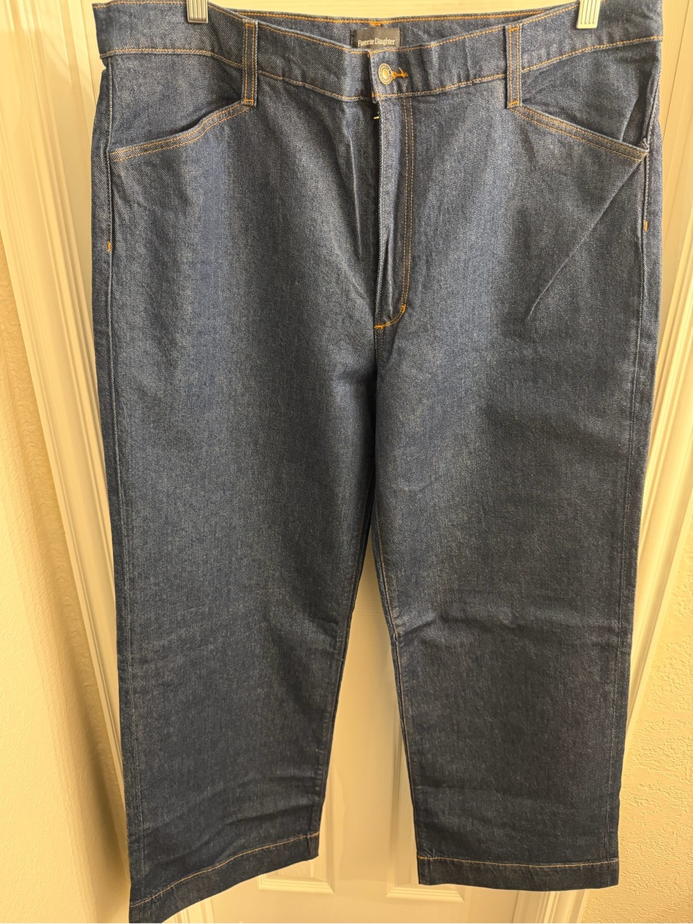 NWT Favorite Daughter Mischa High-Rise Wide-Leg “Pepper Wash”, Denim Jeans - Picture 7 of 9